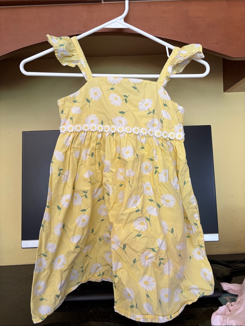 Yellow Floral Daisy Girls' Sundress with Ruffle Straps from Gymboree